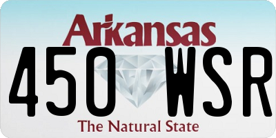 AR license plate 450WSR