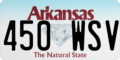AR license plate 450WSV
