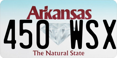 AR license plate 450WSX