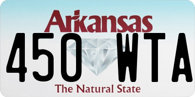 AR license plate 450WTA