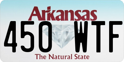 AR license plate 450WTF