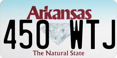 AR license plate 450WTJ