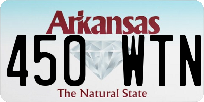 AR license plate 450WTN