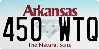 AR license plate 450WTQ