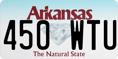 AR license plate 450WTU