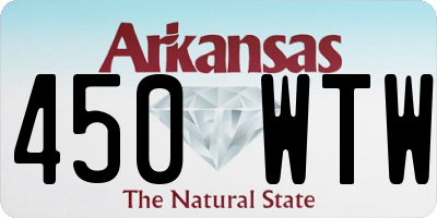 AR license plate 450WTW