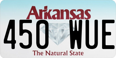AR license plate 450WUE