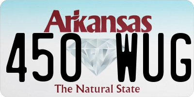 AR license plate 450WUG