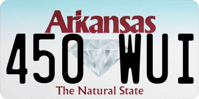 AR license plate 450WUI