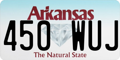 AR license plate 450WUJ