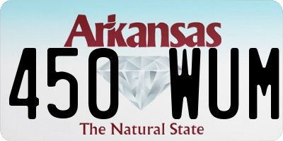 AR license plate 450WUM