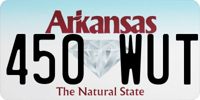 AR license plate 450WUT