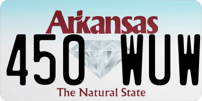 AR license plate 450WUW