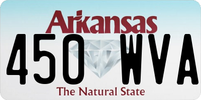 AR license plate 450WVA