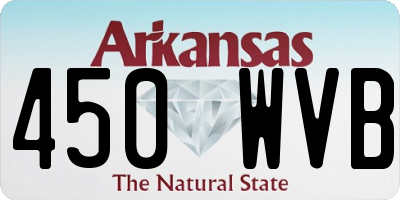 AR license plate 450WVB