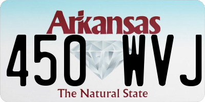AR license plate 450WVJ