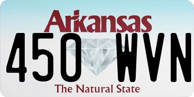 AR license plate 450WVN