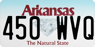 AR license plate 450WVQ