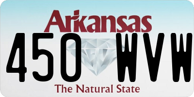AR license plate 450WVW