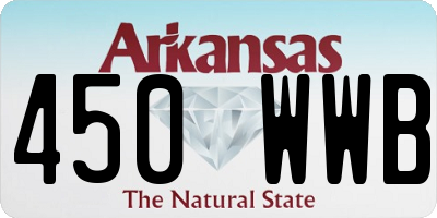 AR license plate 450WWB