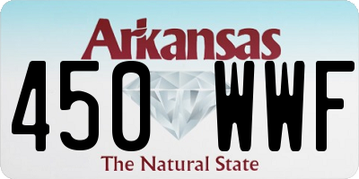 AR license plate 450WWF