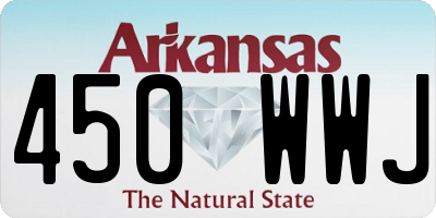 AR license plate 450WWJ