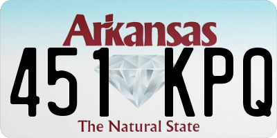 AR license plate 451KPQ