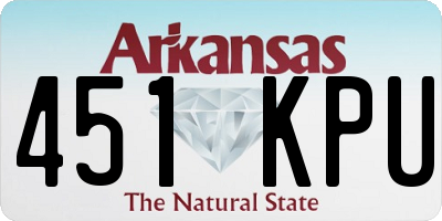 AR license plate 451KPU