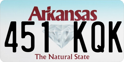 AR license plate 451KQK