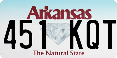 AR license plate 451KQT