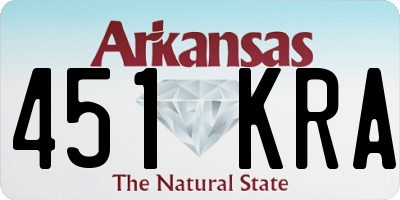 AR license plate 451KRA