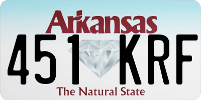 AR license plate 451KRF