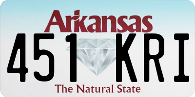 AR license plate 451KRI