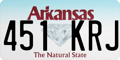 AR license plate 451KRJ