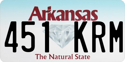 AR license plate 451KRM
