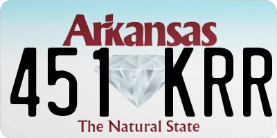 AR license plate 451KRR