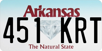 AR license plate 451KRT