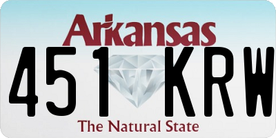 AR license plate 451KRW