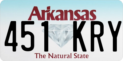 AR license plate 451KRY