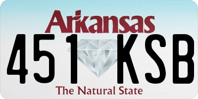 AR license plate 451KSB