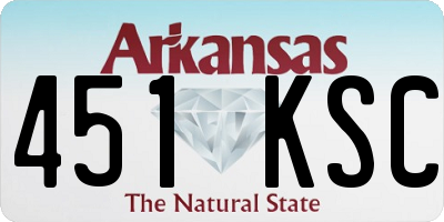 AR license plate 451KSC