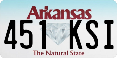 AR license plate 451KSI