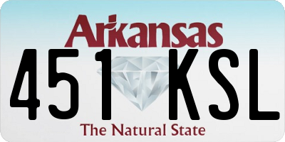 AR license plate 451KSL