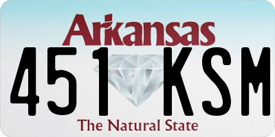 AR license plate 451KSM