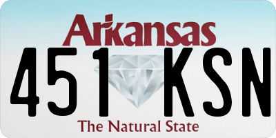 AR license plate 451KSN