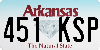 AR license plate 451KSP
