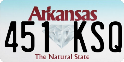 AR license plate 451KSQ