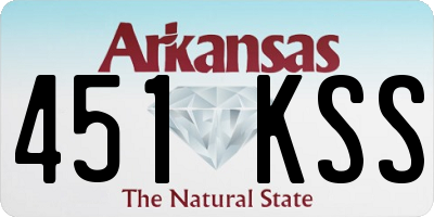 AR license plate 451KSS