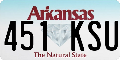 AR license plate 451KSU