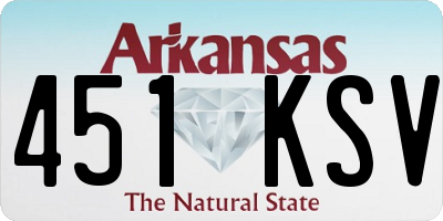 AR license plate 451KSV